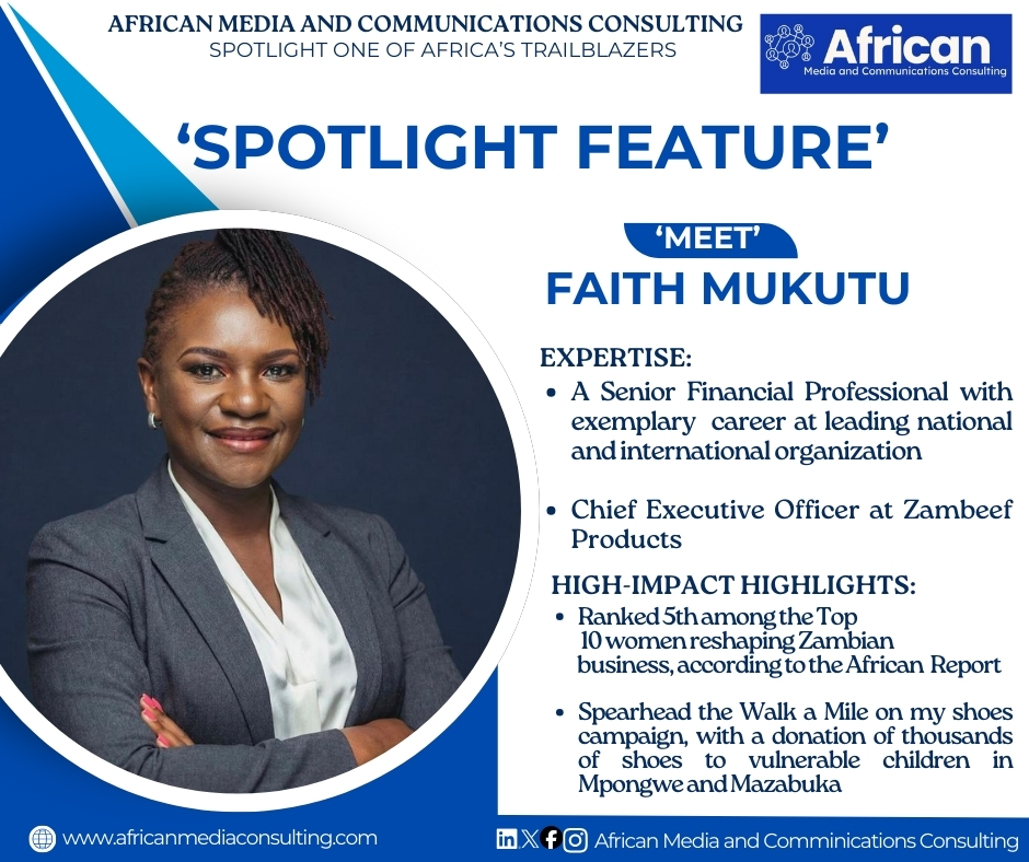 Faith Mukutu, the first female CEO of Zambeef Products Plc