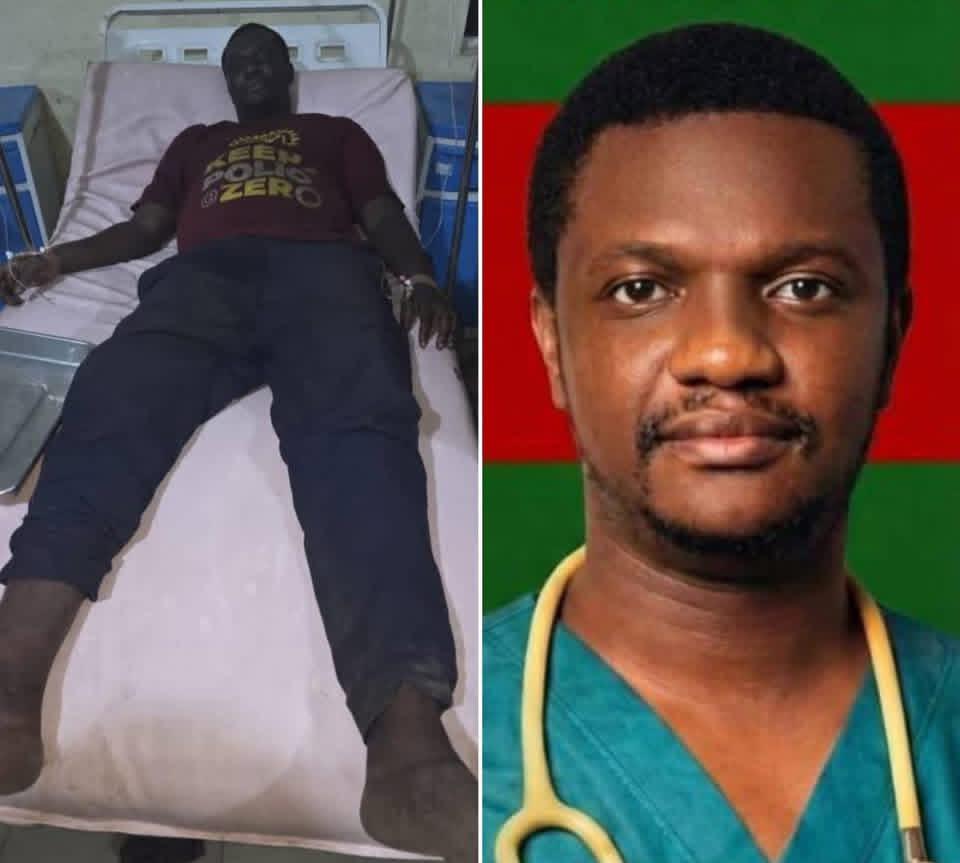 photo of Dr. Ibrahim Tahir in the hospital